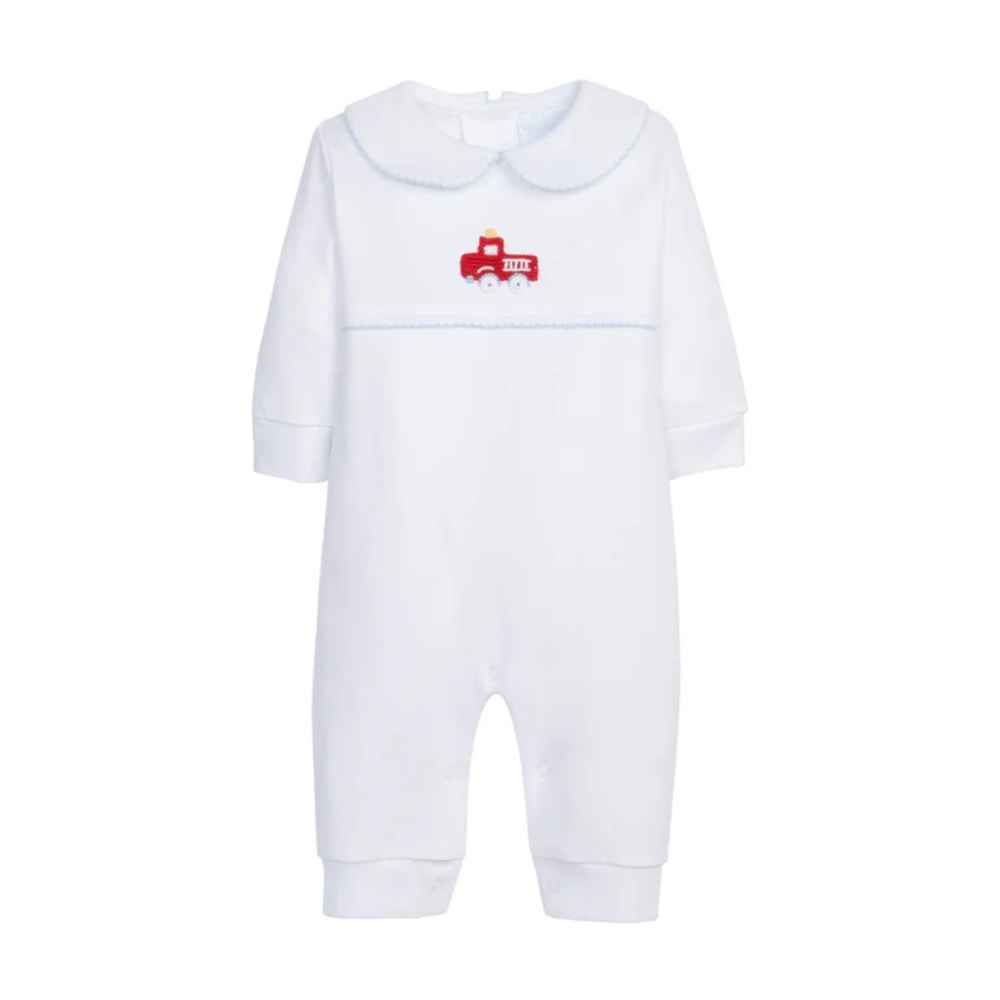 Little English Fire Truck Playsuit